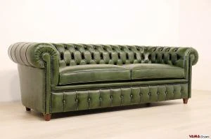 Divano Chesterfield Verde Inglese -> Divani e poltrone : Arredamento :  Casa, arredamento e bricolage ()