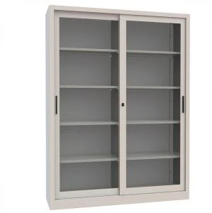 Armadio metallo - spogliatoio - 2 posti - 70x35x180 cm - grigio - Tecnical 2