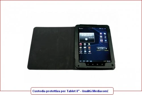 Custodia Per Mediacom Smartpad Azimut 4 Pro Con Supporto Girevole 360° E Bordi Rinforzati